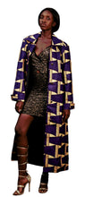 Load image into Gallery viewer, &quot;Purple Jatu&quot; Trench Coat